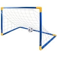 thumbnail image 2 of Portable Soccer Goal - 6x4 FT Folding Football Net, Lightweight for Backyard, Training, Kids, Includes Carry Bag (Orange/Black), 2 of 6