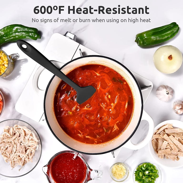 Large Silicone Spatula, Heat Resistant Seamless Bowl Scraper photo 6