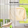 thumbnail image 4 of Percha para ventana con forma de gato JUNSPOW, inalámbrica, plegable y estable, color crema, 4 of 6