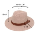 thumbnail image 6 of Panama Hat Straw Weaving Folding Men Women Anti Sun Waterproof Travel Cap for Beach, 6 of 8