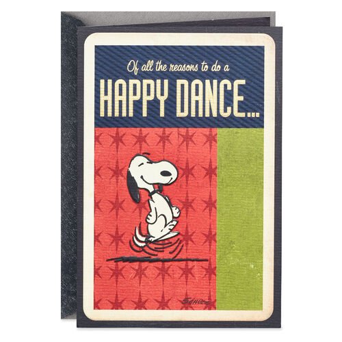 Peanuts Snoopy Happy Dance Birthday Card For Grandson Walmart Com Walmart Com
