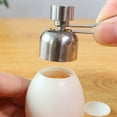 thumbnail image 2 of Leylor Abridor de cáscara de huevo: herramienta de cocina eficiente para abridor de cáscara de huevo de acero inoxidable(L), 2 of 5