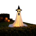 thumbnail image 5 of Halloween Glowing Ghost Yard Stake - 47.2" Lighted Outdoor Decor for Porch Lawn Indoor Party Halloween Decorations B, 5 of 7