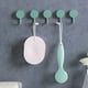 thumbnail image 2 of Ganchos de pared adhesivos Paquete de 5 | Adhesivo fuerte sin taladros | Plástico, rotación de 360°, eliminación limpia | Organizador de Cocina de Baño Para Toallas Utensilios | Multicolor 6x4cm, 2 of 6
