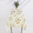 thumbnail image 6 of 1950s Mid Century Tablecloth, Modern Atomic Retro Colors Abstract Geometric Table Cloth for Indoor Outdoor Party Picnic Dining Room Kitchen Table Cover Home Decoration, Rectangle(60x84in), 6 of 6