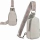 thumbnail image 1 of Chest Bag Crossbody Sling Bag for Women, Fashion PU Leather Satchel Daypack with Adjustable Shoulder Strap, 1 of 4