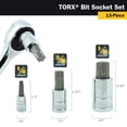 thumbnail image 4 of Juego de enchufes Torx Bit Titan 85532 de 13 piezas con organizador magnético, 4 of 6