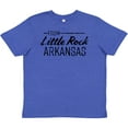 thumbnail image 3 of Inktastic From Little Rock Arkansas in Black Distressed Text Youth T-Shirt, 3 of 5