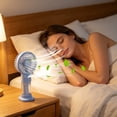 thumbnail image 7 of Virelaxpo Handheld Misting Fan Portable Spray Cooling Fan Rechargeable Personal Water Mist Fan for Outdoor Travel Office Commute, 7 of 7