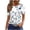 #0415-White, variant on Graphic Tops for Women Nature Plant Print Crew Neck Short Sleeve Tees Relaxed Fit Soft Vacation Wear Blouses Gift
