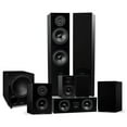 thumbnail image 1 of Fluance Elite High Definition Surround Sound Home Theater 7.1 Speaker System including Floorstanding Towers, Center Channel, Surround, Rear Surround Speakers, and DB10 Subwoofer - Black Ash (SX71BR), 1 of 8