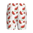 thumbnail image 2 of Lsque Hand Drawn Watermelon Mens Sleep Pajama Shorts,Short Pajama Pants, Cotton Ultra-Soft Knit-3X-Large, 2 of 9