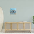 thumbnail image 2 of Summer Shore Bicycle Ride Coastal Painting Gallery Wrapped Canvas Print Wall Art, 2 of 7