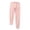 Pink, variant on Women Winter Solid Fleece Large Size Pants Casual Leggings Pants