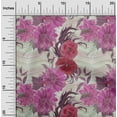 thumbnail image 1 of oneOone Viscose Chiffon Pink Fabric Chevron|Leaves & Floral Watercolor Sewing Craft Projects Fabric Prints By Yard 42 Inch Wide, 1 of 4