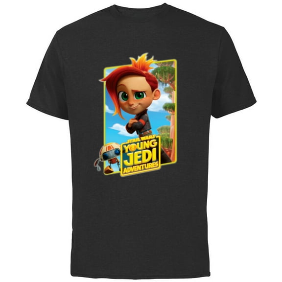 Star Wars Young Jedi Adventures Nash Durango & RJ-83 Poster - Short Sleeve Cotton T-Shirt for Adults - Customized-White