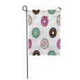 thumbnail image 1 of POGLIP Pink Bakery Donuts Pattern Breakfast Cake Cartoon Chocolate Collection Garden Flag Decorative Flag House Banner 12x18 inch, 1 of 1