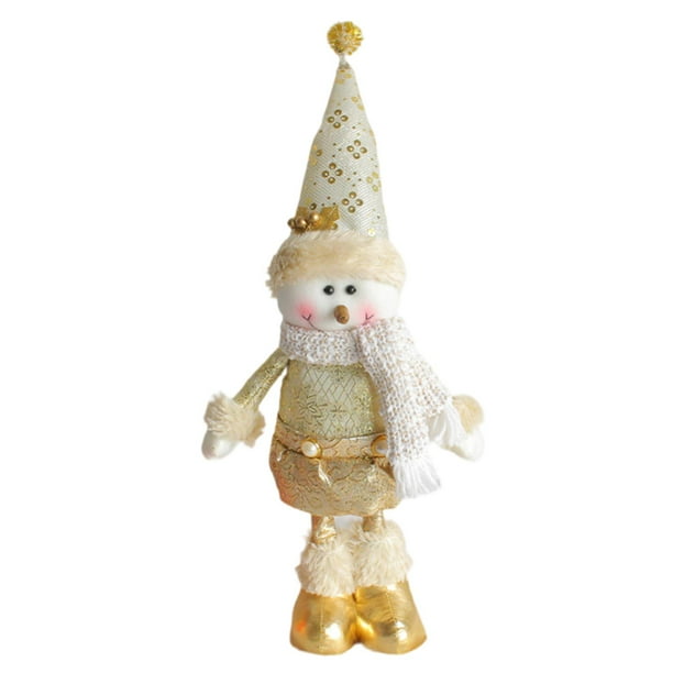 Figura navideña Colección de decoración navideña Recuerdo Cómodo Peluche Muñeco de nieve
