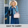 thumbnail image 6 of Pioneer Flower Drawstring Lunch Bag Women - Drawstring Lunch Bag Insulated for Work Office - Stain-Resistant Large Lunchbags for Women with Multi-Pockets, 6 of 6