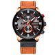 thumbnail image 1 of Reloj Curren para Hombre, Análogo, Formal, Cuarzo, Correa de Polipiel, Ajustable, Calendario y con Cronógrafo, 1 of 5