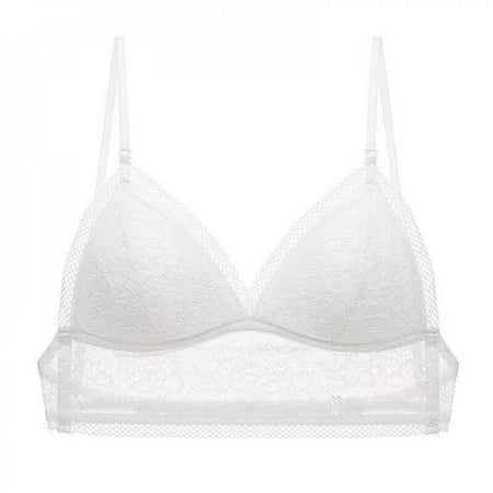 

Spree French Triangle Cup Wrap Chest Thread Cotton Bra Solid Color V-Neck Ladies Knit Threaded Padded Tube Top Summer Wild Vest