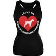 thumbnail image 1 of Valentines I Love My German Wirehaired Pointer Black Juniors Soft Tank Top - 2X-Large, 1 of 1