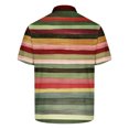 thumbnail image 3 of Enridrech Big and Tall Tee for Men Comfort Collared Short Sleeve Clothes Top Summer Fashion Color Block Striped T Shirt, 3 of 4