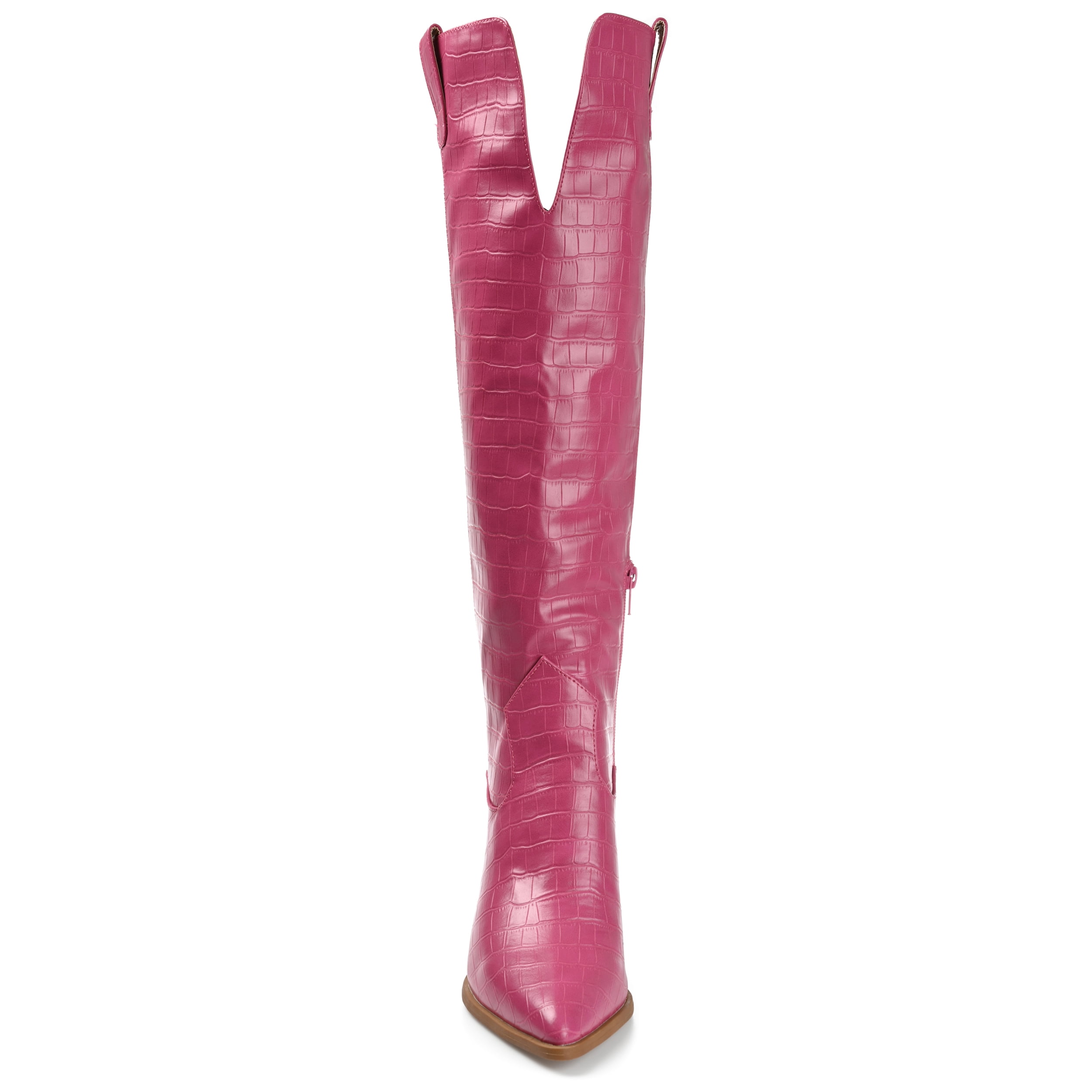 Journee Womens Therese  Stacked Heel Knee High Boots, Widths Available