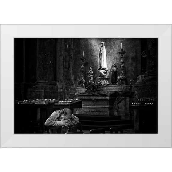 Alves, Fernando 24x17 White Modern Wood Framed Museum Art Print Titled - The Illuminated