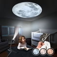 thumbnail image 3 of 1pc Moon Projector Night Light, USB Charging Moon Lamp With 3 Lighting Colors, 360° Rotatable Brightness Adjustable Moon Atmosphere Projector, Gift For Kids Moon Lover Wall Ceiling Decor, 3 of 4