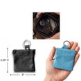 thumbnail image 3 of SILVERFEVER Leather Coin Purse Change Holder Squeeze Spring Closure Pouch w Key Ring, 3.5" by 3.5" - Great Gift for Men Women, 3 of 4