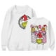thumbnail image 4 of Sudadera navideña MIARHB para mujer, talla grande, informal, con estampado navideño, manga larga, cuello redondo, sudaderas ajustadas, sudaderas estampadas Gr1nch, blanco/XL, 4 of 4