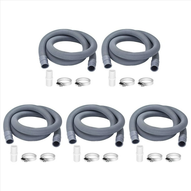 5X Extensión de Manguera de Desagüe para Lavadoras, Manguera de Desagüe de 2M Manguera Universal para Lavadora, Extensión de Manguera de Desagüe para Lavavajillas