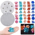 thumbnail image 2 of 7Styles Epoxy Resin Dices Mold Silicone Resin Casting Polyhedron Game Dices Mold, 2 of 15