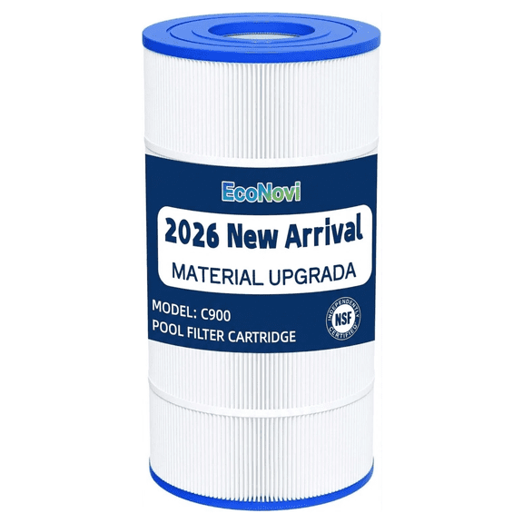 EcoNovi C900 Pool Filter Cartridges Compatible with Hayward C900, Replacement for Pleatco PA90, Hayward CX900RE, Unicel C-8409, 90 sq.ft
