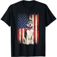 thumbnail image 2 of Siberian Husky American Flag 4th Of July Patriotic Dog Lover T-Shirt, 2 of 3