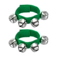 thumbnail image 1 of Unique Bargains 2 Pcs Clochettes de Poignet, Clochettes à Grelots Clochettes de Cheville Instruments de Percussion Rythme Musical pour Fête Noël, Vert, 1 of 5