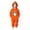 Orange, variant on Grblisyd Halloween Pumpkin Printed One-Piece Jumpsuit for Kids Casual Hooded Zipper Onesie Loungewear