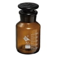 thumbnail image 1 of Unique Bargains 125mL Amber Reagent Media Graduated Borosilicate Glass Storage Bottle Amber Cap, 1 of 5