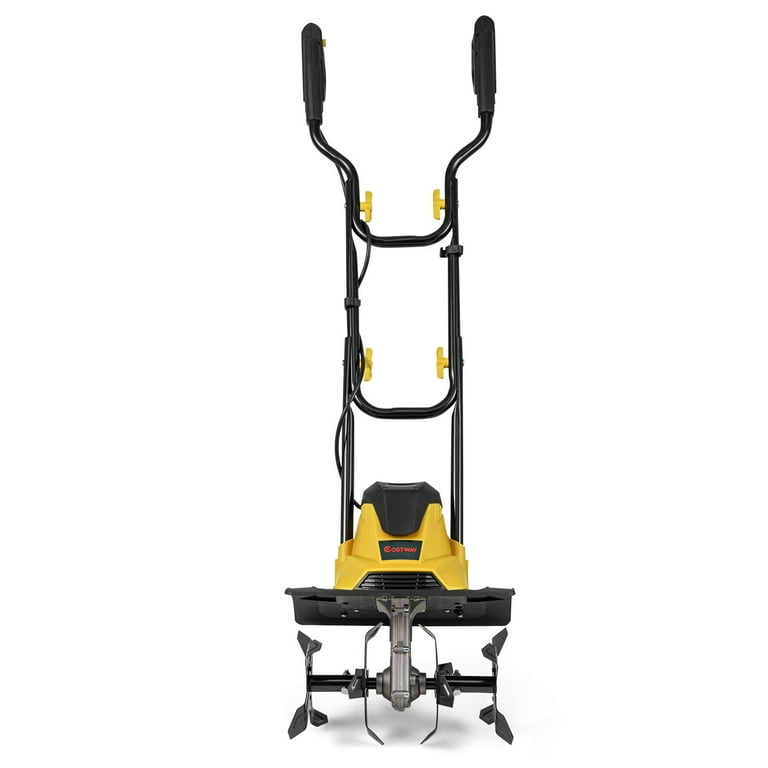 Costway Corded Electric Tiller Cultivator, 10 Amp Powerful