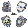 thumbnail image 5 of FORMRS Mini Backpack Purse for Women Travel Daypack Casual Shoulder Bag, Modern Color Circle, 5 of 7