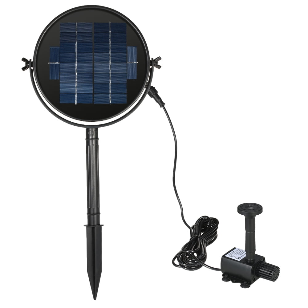 Decdeal 9V 3W Solar Panel Solar Powered Fountain Submersible Brushless