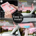 thumbnail image 7 of OTOSTAR Mask Holder for Car, Polyester Car Visor Tissue Box Holder, Auto Napkin Box Holder Backseat Paper Towel Box (Daisy), 7 of 7