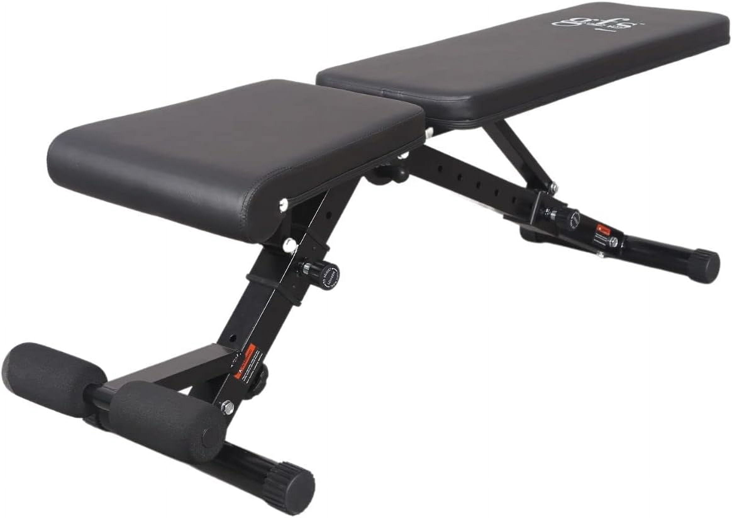 GFS Weight , 880 LBS, Adjustable Workout  Press Set Home Gym Strength Training, Removable Foot Catch for incline Flat Decline Sit Up , Full Body Fitness