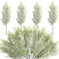 thumbnail image 1 of Nvzi 30 ramas de pino artificiales, tallo de pino de nieve artificial navideño, ramas de pino de nieve artificiales, agujas de pino de nieve en aerosol verde navideño falso (13,8 pulgadas), 1 of 5