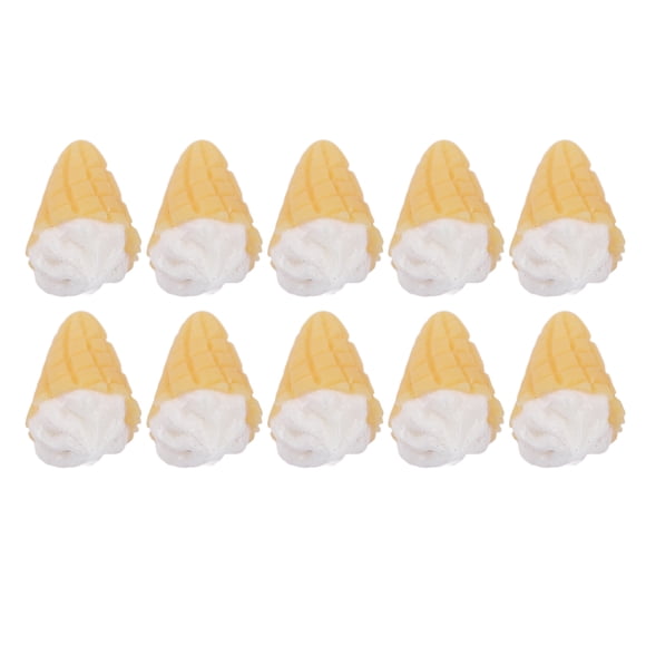 Dollhouse Ice Cream Cone, Cute 30pcs Resin Miniture Decorative Miniature Food Toys 1:6 for Home for Craft
