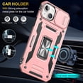 thumbnail image 5 of Designed for iPhone 15 Case Rose Gold,[Military Grade Shockproof Phone Case] with 360° Rotatable Kickstand Ring and Camera Cover for iPhone 15,6.1inch, 5 of 12