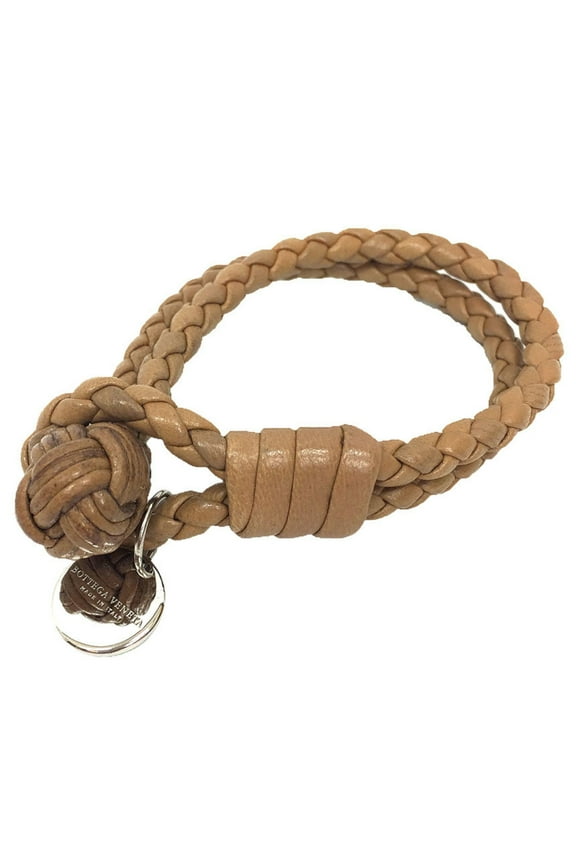 Pre-Owned BOTTEGA VENETA Intrecciato Bracelet Camel Beige Bottega (Good)