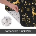 thumbnail image 6 of Pofeuu Christmas Gold Deers1 Print Flannel Doormats Rug16"x24"Rug Washable Doormats Indoor Outdoor Rugs for Layered Front Door Mats, Porch, Kitchen, Entryway, 6 of 7