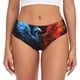 thumbnail image 1 of Fotbe Red And Blue Fire Bird Calzones Estampados para Mujer – Ropa Interior de Algodón, Cómoda, Suave y Elástica-Medium, 1 of 6